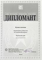 Diploma winner of the All-Russian competition “100 best goods of Russia” Program in the “Newsprint” nomination.